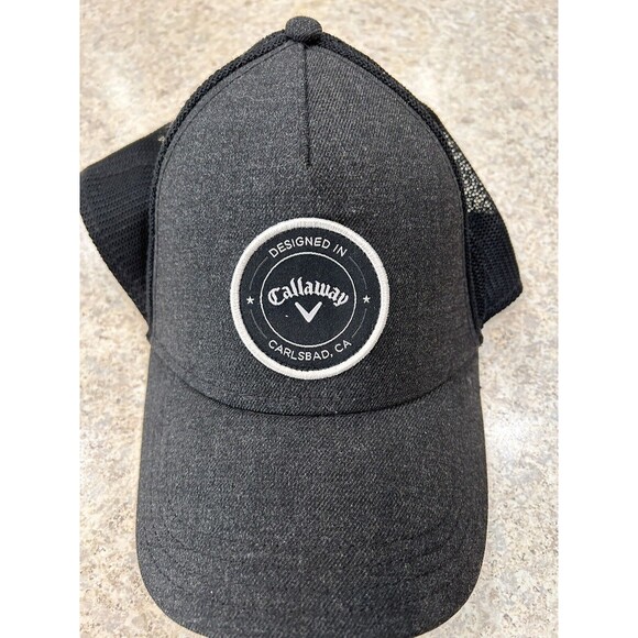 Callaway Other - Callaway Designed In Carlsbad, CA Mesh Back Adjustable Gray Strap Back Hat